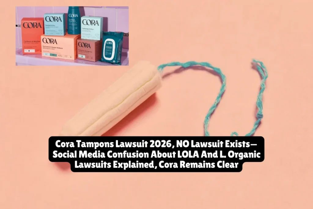 Cora Tampons Lawsuit 2026, NO Lawsuit Exists—Social Media Confusion About LOLA And L. Organic Lawsuits Explained, Cora Remains Clear
