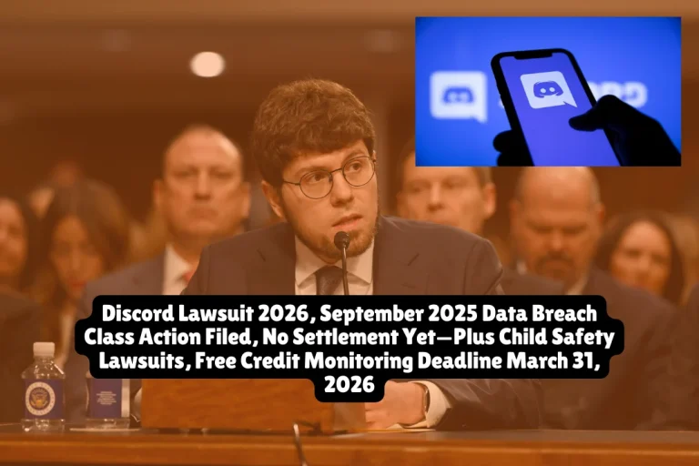 Discord Lawsuit 2026, September 2025 Data Breach Class Action Filed, No Settlement Yet—Plus Child Safety Lawsuits, Free Credit Monitoring Deadline March 31, 2026 5 Discord Lawsuit 2026, September 2025 Data Breach Class Action Filed, No Settlement Yet—Plus Child Safety Lawsuits, Free Credit Monitoring Deadline March 31, 2026
