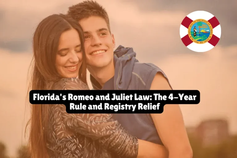 Florida's Romeo and Juliet Law, The 4-Year Rule and Registry Relief 5 Florida's Romeo and Juliet Law, The 4-Year Rule and Registry Relief