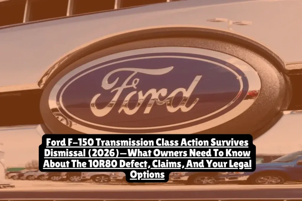 Ford F-150 Transmission Class Action Survives Dismissal 2026—What Owners Need To Know About The 10R80 Defect, Claims, And Your Legal Options