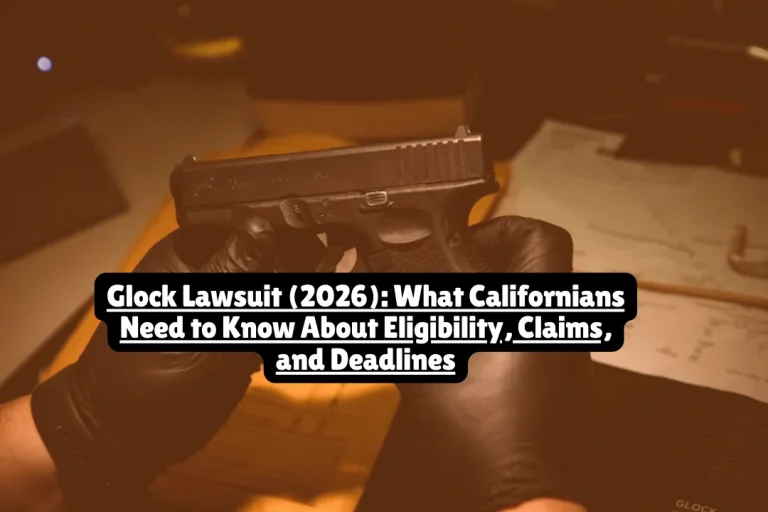 Glock Lawsuit 2026, What Californians Need to Know About Eligibility, Claims, and Deadlines 5 Multiple Glock lawsuits are progressing through U.S. courts in early 2026, including a California class action alleging chamber defects make pistols unreasonably dangerous, and separate state lawsuits claiming Glock handguns can be easily converted into illegal machine guns. California consumers who purchased Glock pistols face an April 20, 2026 deadline to opt out of the Johnson v. Glock class action, while other states pursue enforcement actions against the manufacturer.