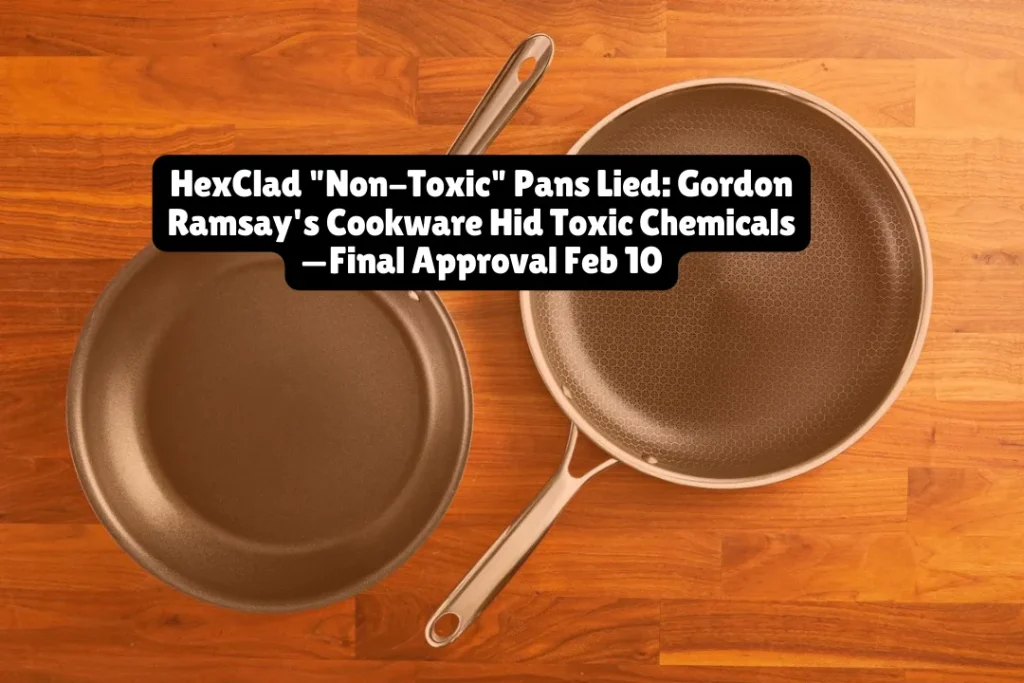HexClad Non-Toxic Pans Lied Gordon Ramsay's Cookware Hid Toxic Chemicals—Final Approval Feb 10