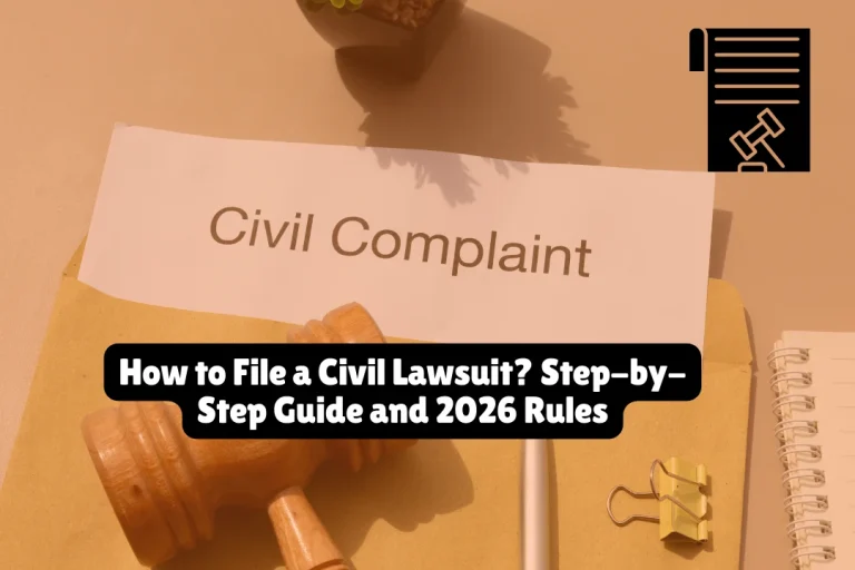How to File a Civil Lawsuit? Step-by-Step Guide and 2026 Rules