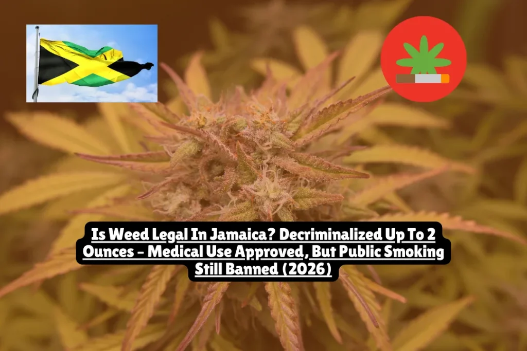 Cannabis in Jamaica is decriminalized but not fully legal. As of February 2026, possession of up to 2 ounces (56.6 grams) is a petty offense punishable by a J$500 fine (approximately $3 USD)—not a criminal record. Medical cannabis is fully legal with a doctor's recommendation, tourists can access dispensaries, and Rastafarians may use ganja for sacramental purposes. However, recreational use remains technically illegal and public smoking is prohibited.