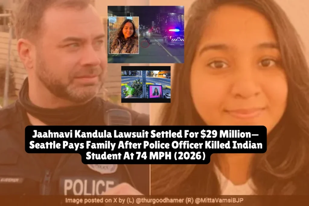 The city of Seattle has reached a $29 million settlement with the family of a 23-year-old graduate student from India who was struck by a speeding police officer as she crossed a street in 2023. The agreement, announced on February 11, 2026, resolves a $110 million wrongful death lawsuit filed by Kandula's family in 2024 against the City of Seattle and former Seattle Police Department officer Kevin Dave.