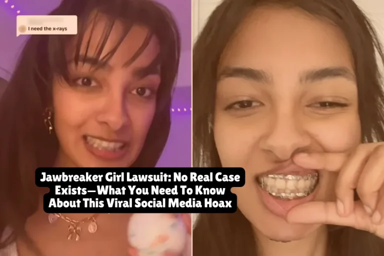 Jawbreaker Girl Lawsuit, No Real Case Exists—What You Need To Know About This Viral Social Media Hoax 2 The viral "Jawbreaker Girl lawsuit" flooding TikTok isn't real. College student Javeria Wasim broke her jaw biting into a jawbreaker candy in December 2024, and later claimed she was suing Ferrara Candy Company for $8 million—but she confirmed to The Daily Dot via Instagram that the lawsuit claims were "just a joke." If you've been searching for details about this supposed $8 million settlement, here's what actually happened and how to spot fake lawsuit claims online.