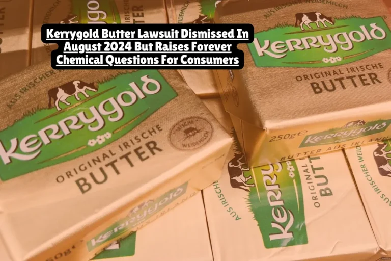 Kerrygold butter faced a class action lawsuit alleging "Pure Irish Butter" labeling misled consumers because the foil packaging contained PFAS "forever chemicals" that could migrate into the butter. Filed February 2023 in New York federal court (Case No. 2:23-cv-01198), the case was dismissed with prejudice on August 14, 2024, with no settlement announced or compensation available to consumers.