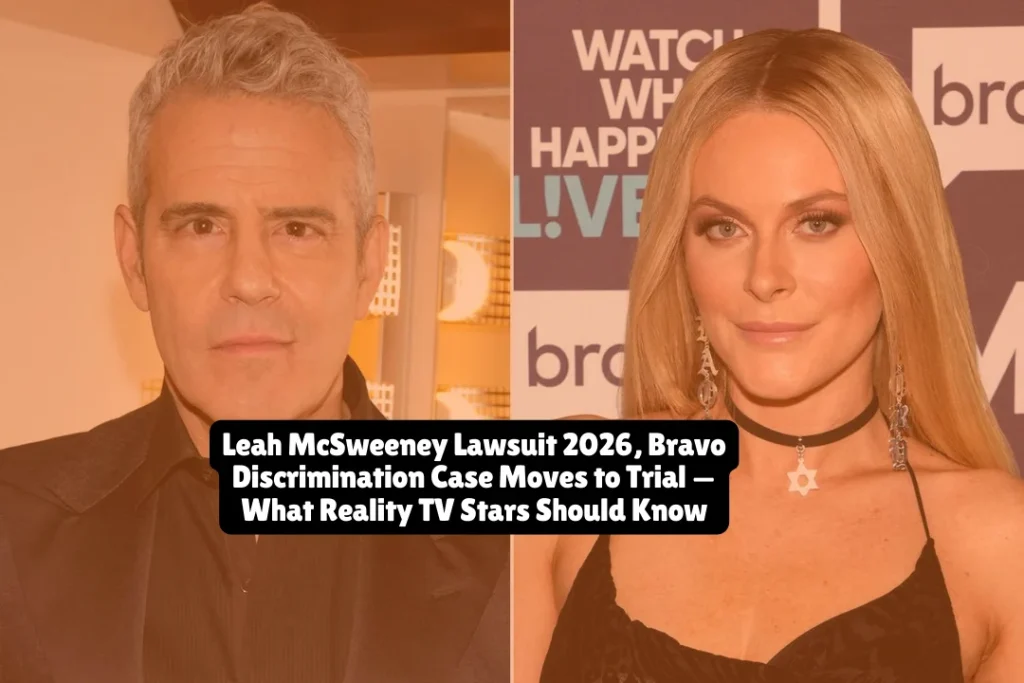Former Real Housewives of New York star Leah McSweeney is suing Bravo, Andy Cohen, and network executives for disability discrimination, hostile work environment, and retaliation after producers allegedly pressured her to drink alcohol despite her sobriety. A federal judge dismissed some claims but allowed three major allegations to proceed to trial, setting a precedent that could reshape reality TV workplace protections.