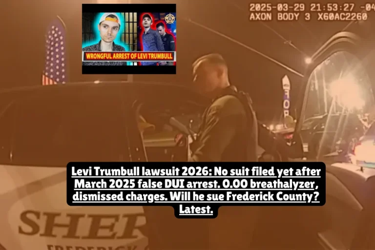 Levi Trumbull Lawsuit 2026, No Lawsuit Filed Yet—But May 2025 Court Victory Over False DUI Arrest Sparks Civil Rights Speculation 6 Levi Trumbull lawsuit 2026, No suit filed yet after March 2025 false DUI arrest. 0.00 breathalyzer, dismissed charges. Will he sue Frederick County Latest