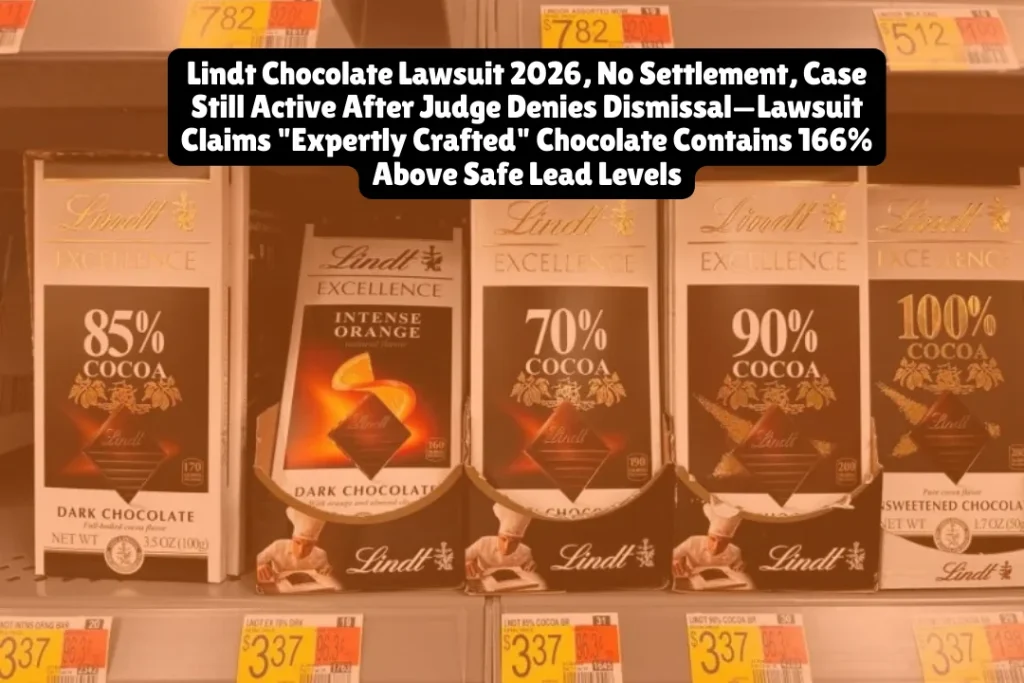Lindt Chocolate Lawsuit 2026, No Settlement, Case Still Active After Judge Denies Dismissal—Lawsuit Claims Expertly Crafted Chocolate Contains 166% Above Safe Lead Levels