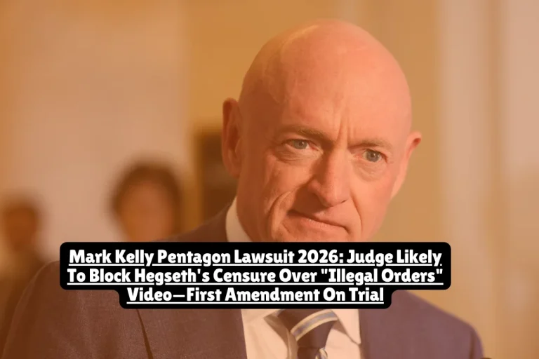 Mark Kelly Pentagon Lawsuit 2026, Judge Likely To Block Hegseth's Censure Over "Illegal Orders" Video—First Amendment On TrialSERP Analysis Starting... 7 Mark Kelly Pentagon Lawsuit 2026, Judge Likely To Block Hegseth's Censure Over Illegal Orders Video—First Amendment On Trial
