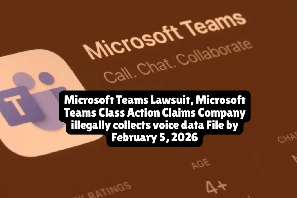 Microsoft Teams Lawsuit, Microsoft Teams Class Action Claims Company illegally collects voice data File by February 5, 2026