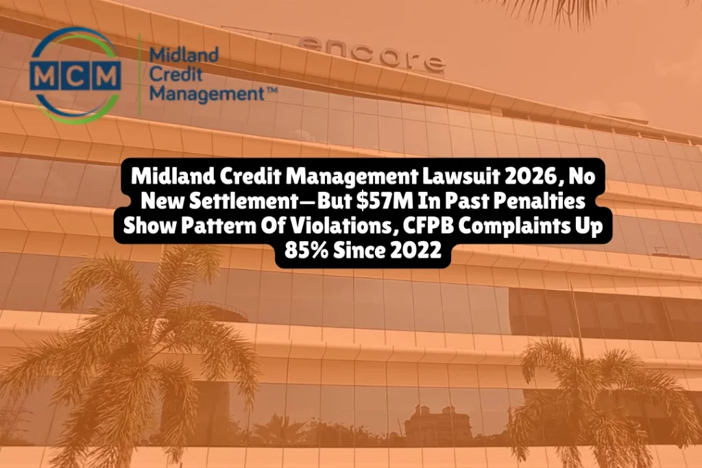 Midland Credit Management Lawsuit 2026, No New Settlement—But $57M In Past Penalties Show Pattern Of Violations, CFPB Complaints Up 85% Since 2022