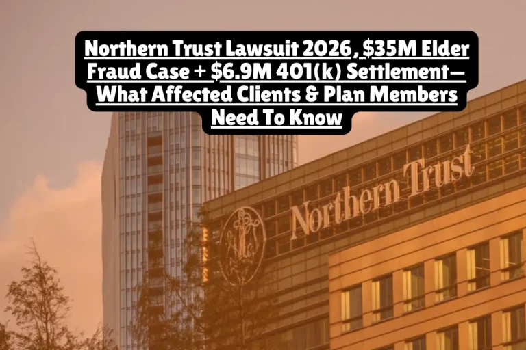 Northern Trust Lawsuit 2026, $35M Elder Fraud Case + $6.9M 401(k) Settlement—What Affected Clients & Plan Members Need To Know
