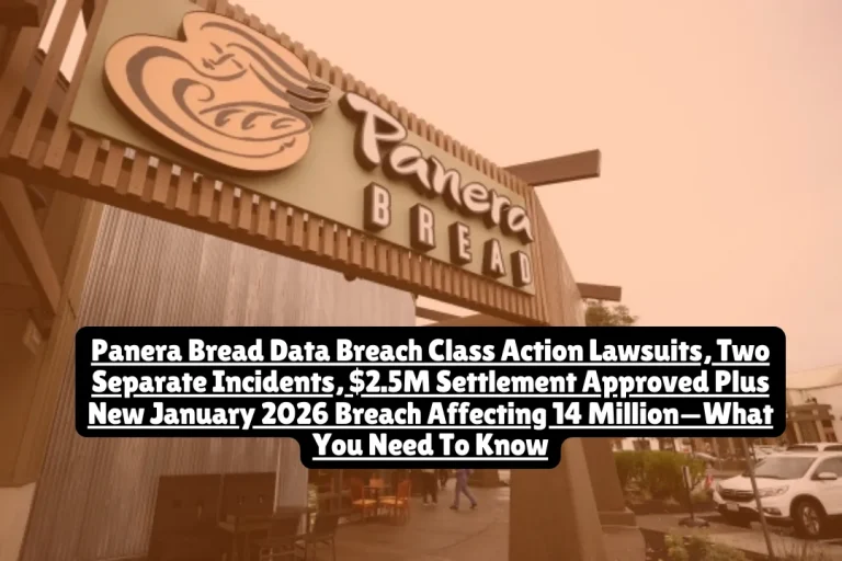 Panera Bread Data Breach Class Action Lawsuits, Two Separate Incidents, $2.5M Settlement Approved Plus New January 2026 Breach Affecting 14 Million—What You Need To Know