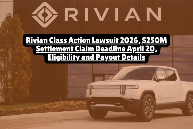 Rivian Class Action Lawsuit 2026, $250M Settlement Claim Deadline April 20, Eligibility and Payout Details