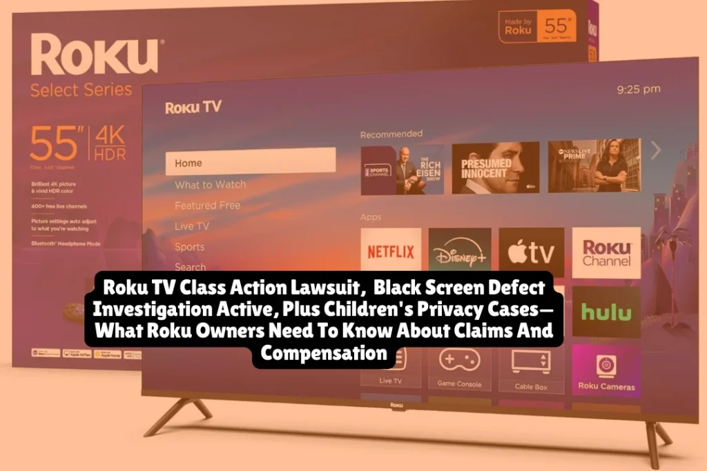 Roku TV Class Action Lawsuit, Black Screen Defect Investigation Active, Plus Children's Privacy Cases—What Roku Owners Need To Know About Claims And Compensation