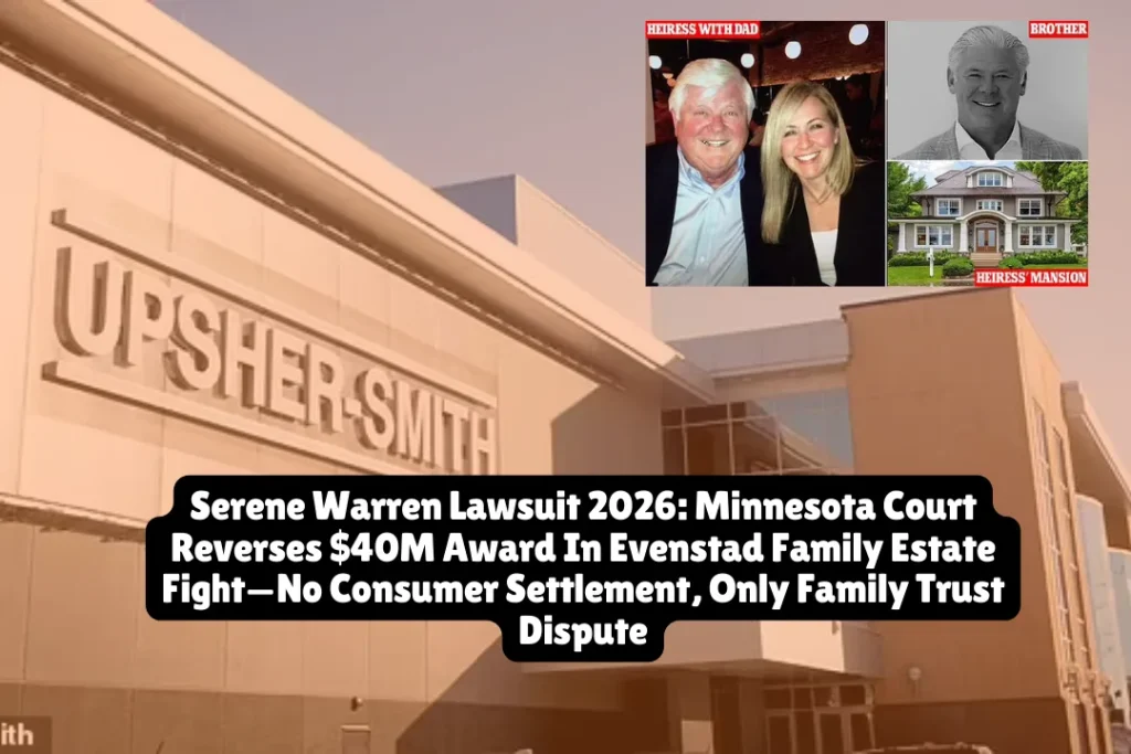 The Minnesota Court of Appeals has remanded a years-long dispute among members of the Evenstad family, which gained wealth through ownership of a generic pharmaceutical company. On April 7, 2025, the appeals court reversed parts of a 2023 ruling that denied Serene Warren's buyout request from her family's holding company ACOVA. However, this is a private family trust and estate dispute over a $1 billion pharmaceutical company sale—not a consumer class action with public claim forms or settlement eligibility for the general public.
