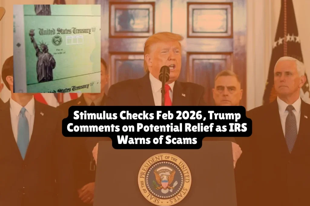Stimulus Checks Feb 2026, Trump Comments on Potential Relief as IRS Warns of Scams
