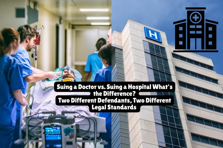 Suing a Doctor vs. Suing a Hospital, What's the Difference?