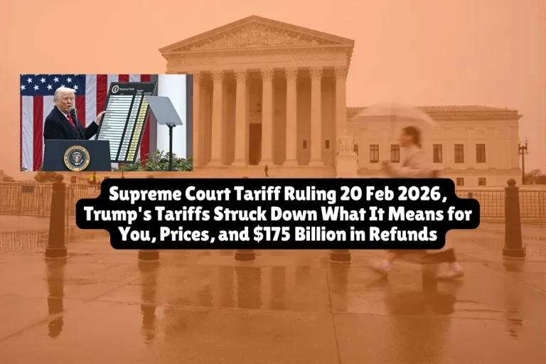 Supreme Court Tariff Ruling 2026, Trump's Tariffs Struck Down What It Means for You, Prices, and $175 Billion in Refunds