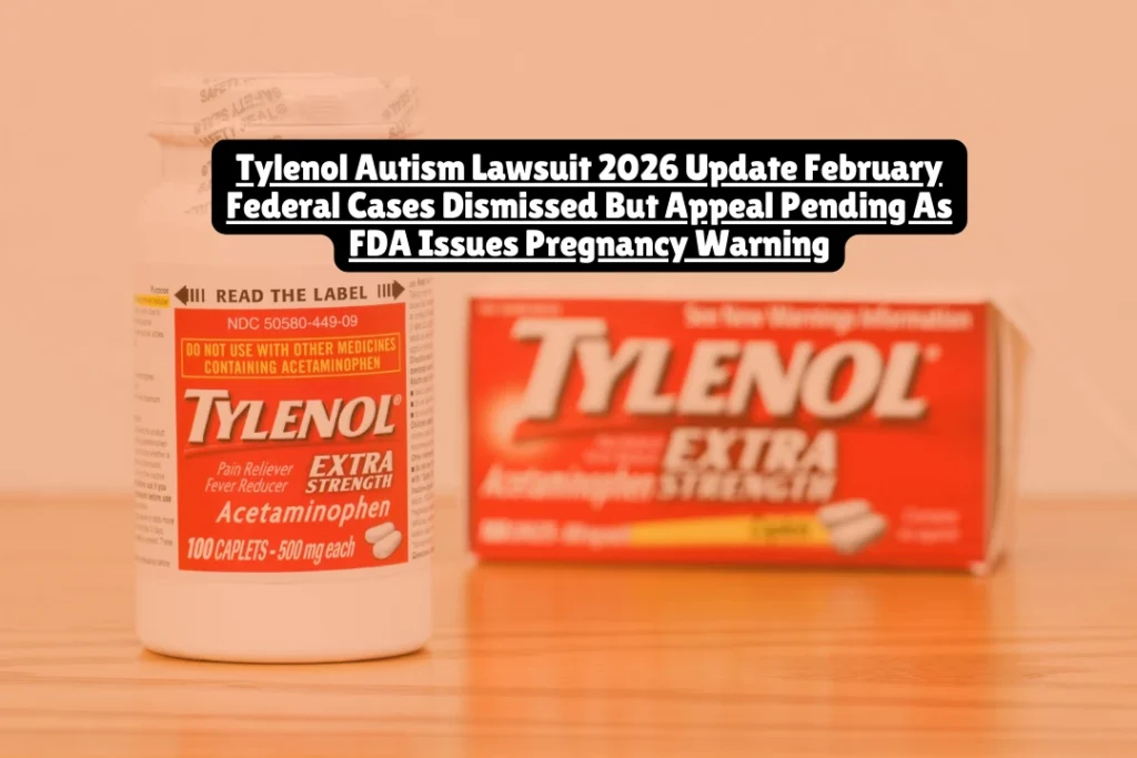 The Tylenol autism lawsuit alleges prenatal acetaminophen exposure increases autism and ADHD risk in children. Federal Judge Denise Cote dismissed approximately 500 lawsuits in August 2024 after excluding plaintiffs' expert witnesses, but families are appealing. In September 2025, the FDA announced pregnancy warnings following Trump administration claims about the Tylenol-autism link, adding uncertainty to the litigation's future.