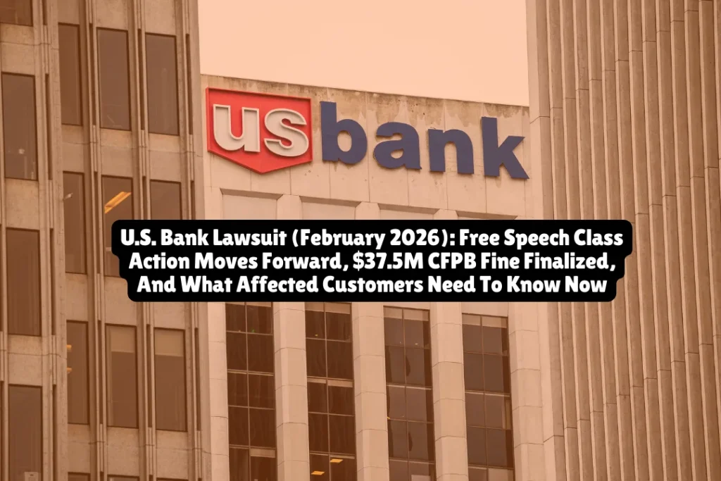 If you're a U.S. Bank customer who signed digital banking agreements after 2020, you may be part of a federal class action challenging non-disparagement clauses the bank allegedly used to silence customer complaints. As of February 2026, the lawsuit remains active in California federal court, while a separate $37.5 million Consumer Financial Protection Bureau fine for unauthorized accounts has been finalized with potential customer reimbursements underway.