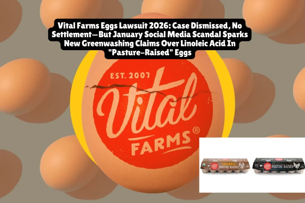 Vital Farms Eggs Lawsuit 2026, Case Dismissed, No Settlement—But January Social Media Scandal Sparks New Greenwashing Claims Over Linoleic Acid In Pasture-Raised Eggs