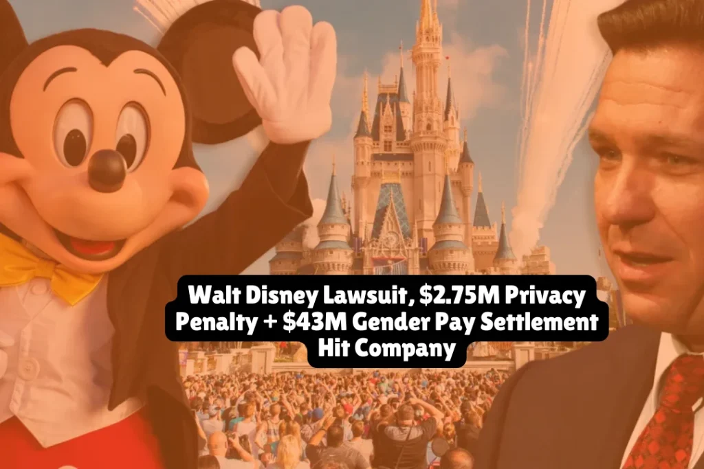 Walt Disney Lawsuit, $2.75M Privacy Penalty + $43M Gender Pay Settlement Hit Company