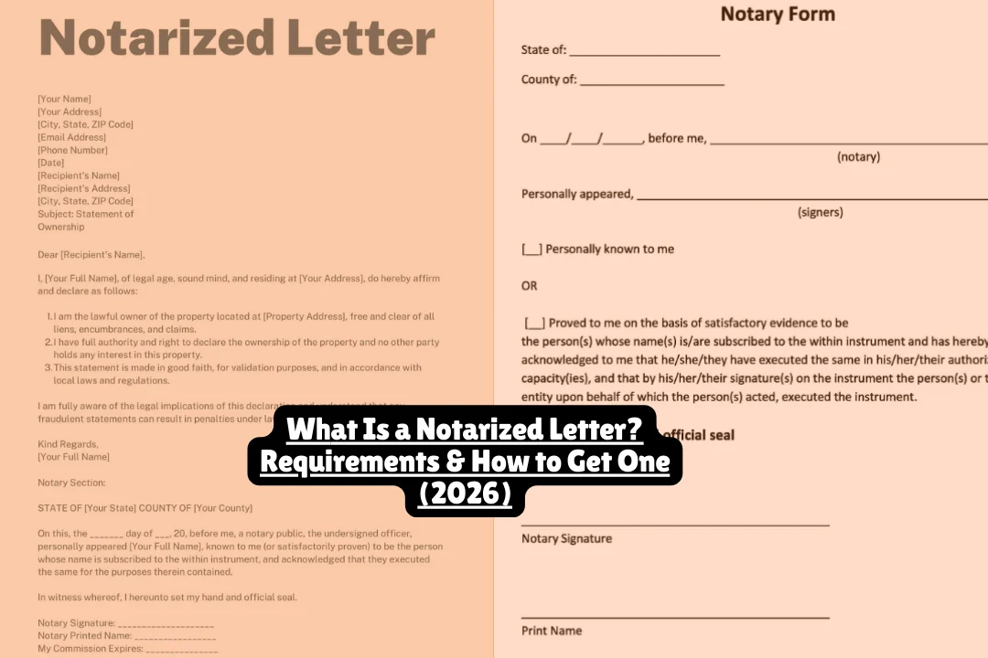 What Is A Notarized Letter? Requirements & How To Get One 2026