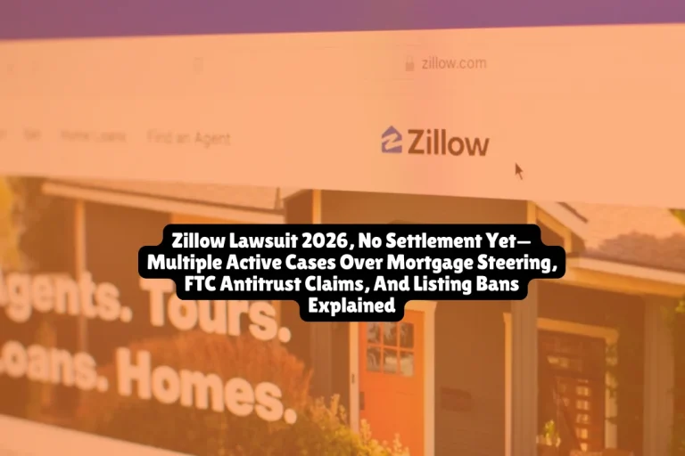 Zillow Lawsuit 2026, No Settlement Yet—Multiple Active Cases Over Mortgage Steering, FTC Antitrust Claims, And Listing Bans Explained 2 Zillow Lawsuit 2026, No Settlement Yet—Multiple Active Cases Over Mortgage Steering, FTC Antitrust Claims, And Listing Bans Explained