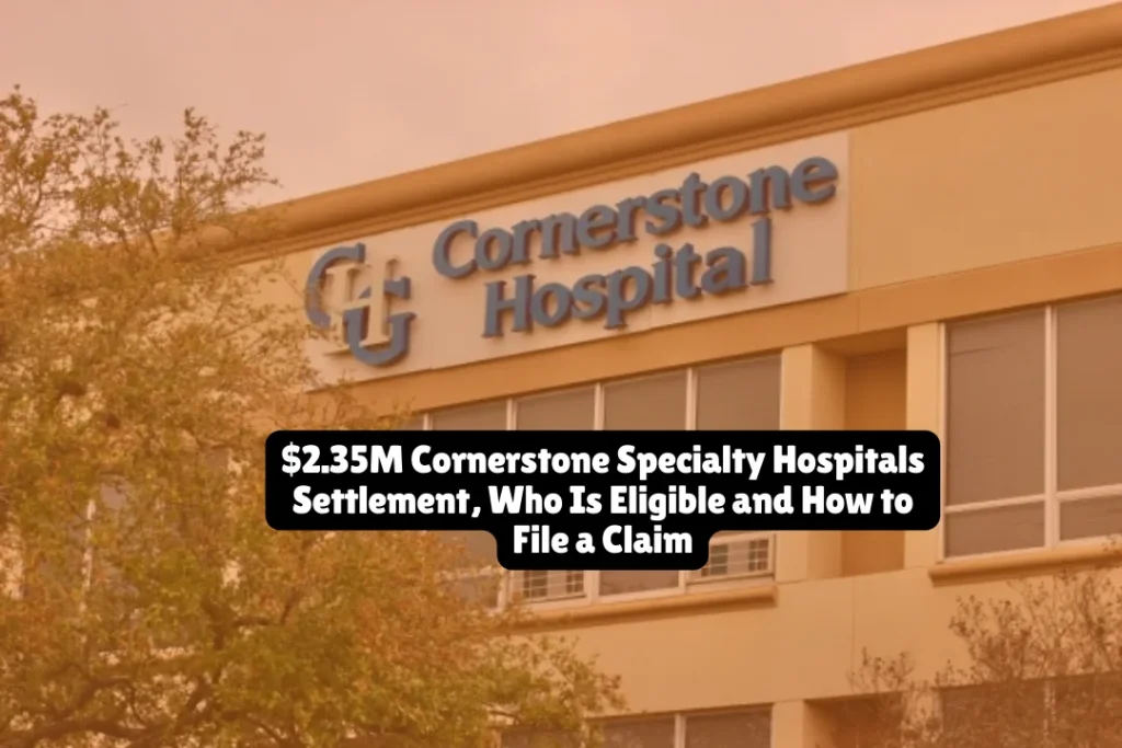 $2.35M Cornerstone Specialty Hospitals Settlement, Who Is Eligible and How to File a Claim