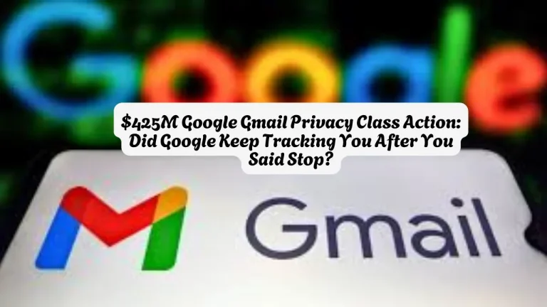 $425M Google Gmail Privacy Class Action Did Google Keep Tracking You After You Said Stop