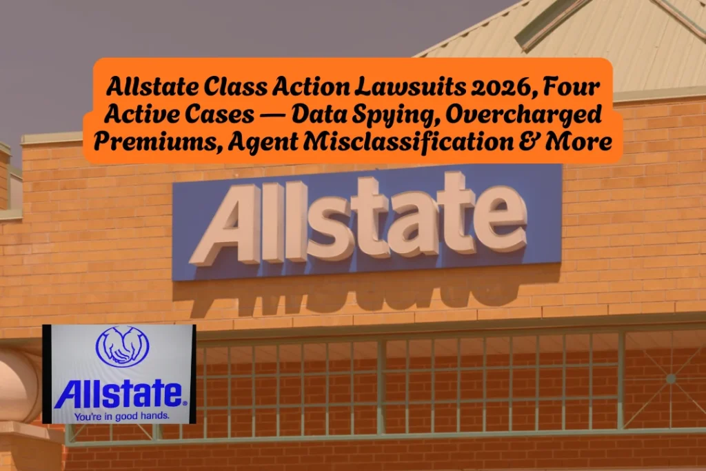 Allstate Class Action Lawsuits 2026, Four Active Cases — Data Spying, Overcharged Premiums, Agent Misclassification & More