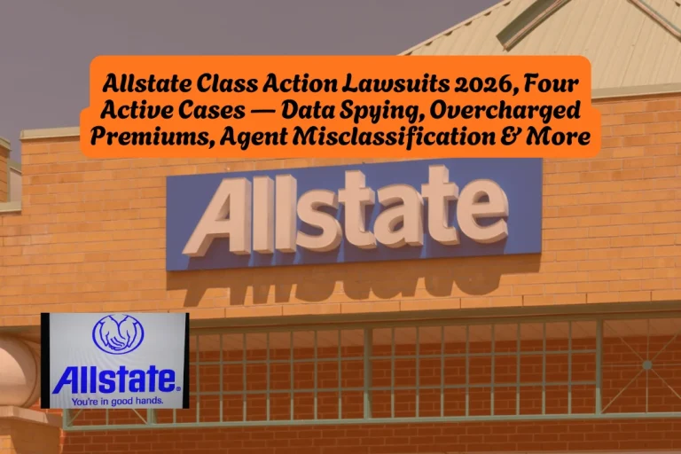 Allstate Class Action Lawsuits 2026, Four Active Cases — Data Spying, Overcharged Premiums, Agent Misclassification & More