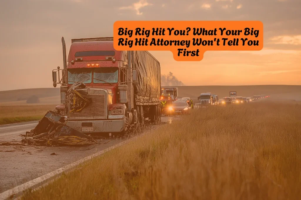 Big Rig Hit You What Your Big Rig Hit Attorney Won't Tell You First