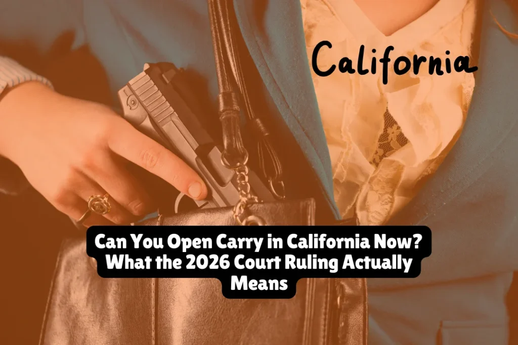 Can You Open Carry in California Now What the 2026 Court Ruling Actually Means