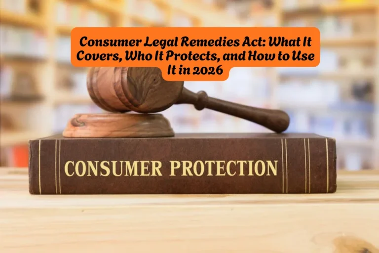 Consumer Legal Remedies Act, What It Covers, Who It Protects, and How to Use It in 2026