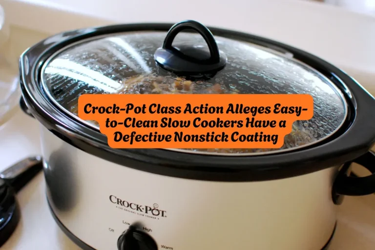 Crock-Pot Class Action Alleges Easy-to-Clean Slow Cookers Have a Defective Nonstick Coating