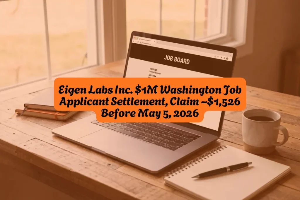 Eigen Labs Inc. $1M Washington Job Applicant Settlement, Claim ~$1,526 Before May 5, 2026