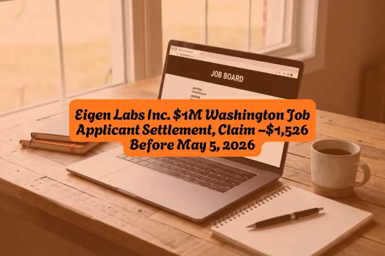 Eigen Labs Inc. $1M Washington Job Applicant Settlement, Claim ~$1,526 Before May 5, 2026