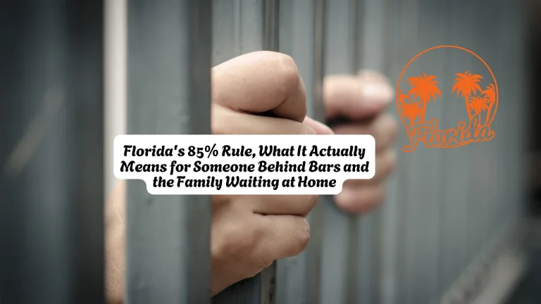 Florida's 85% Rule, What It Actually Means for Someone Behind Bars and the Family Waiting at Home