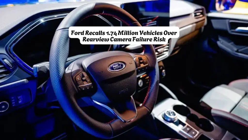 Ford Recalls 1.74 Million Vehicles Over Rearview Camera Failure Risk