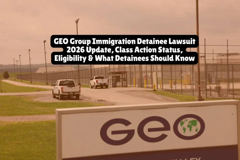 GEO Group Immigration Detainee Lawsuit 2026 Update, Class Action Status, Eligibility & What Detainees Should Know