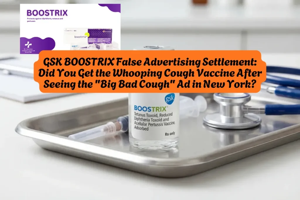 GSK BOOSTRIX False Advertising Settlement, Did You Get the Whooping Cough Vaccine After Seeing the Big Bad Cough Ad in New York