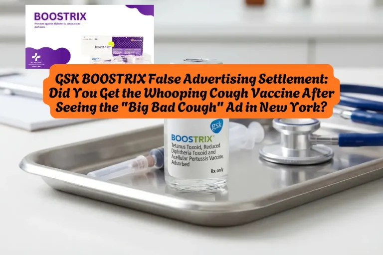 GSK BOOSTRIX False Advertising Settlement, Did You Get the Whooping Cough Vaccine After Seeing the Big Bad Cough Ad in New York