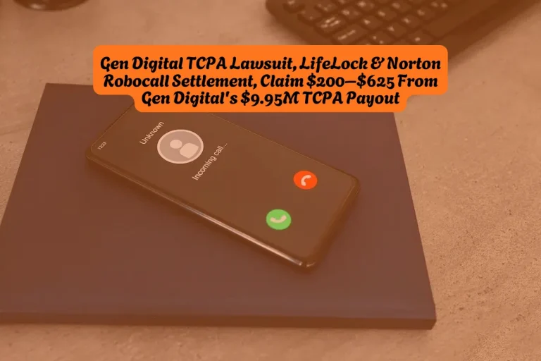 Gen Digital TCPA Lawsuit, LifeLock & Norton Robocall Settlement, Claim $200–$625 From Gen Digital's $9.95M TCPA Payout