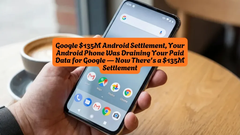 Google $135M Android Settlement, Your Android Phone Was Draining Your Paid Data for Google — Now There's a $135M Settlement