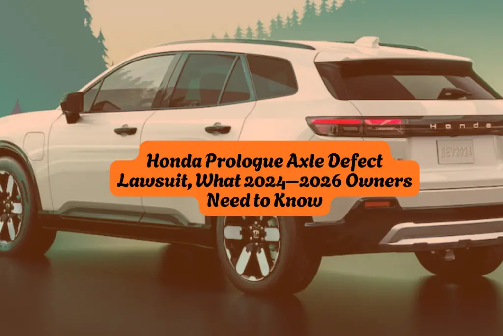 Honda Prologue Axle Defect Lawsuit, What 2024–2026 Owners Need to Know