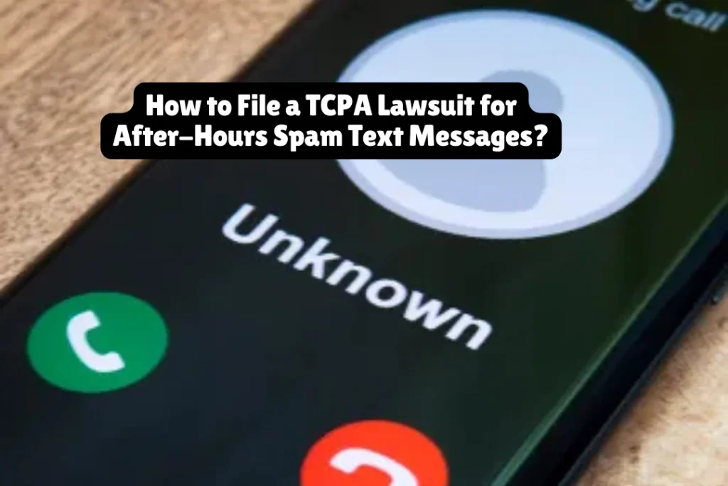 How to File a TCPA Lawsuit for After-Hours Spam Text Messages